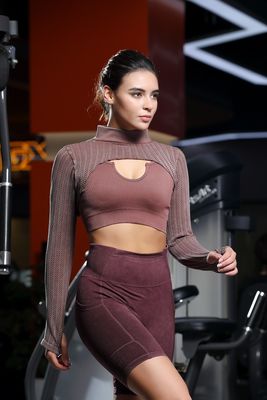 Meilleur vendeur Top Jacquard pour femmes - Parfait pour le gymnase à la rue