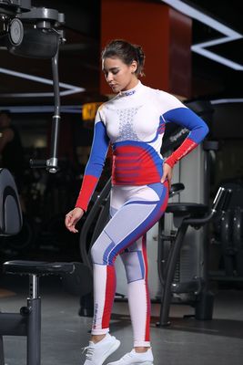 Édition limitée Jacquard motif Manches longues Top Des motifs audacieux Séchage rapide