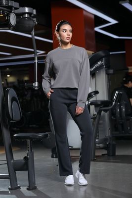 Pantalons de flamme de haute hauteur pour femmes avec poches à l'épreuve des squats