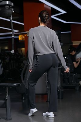 Pantalons de flamme de haute hauteur pour femmes avec poches à l'épreuve des squats