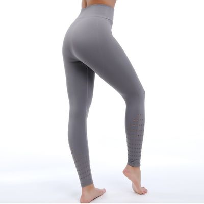 Panneau en maille Pantalon de yoga ventilé Design de refroidissement Haute souplesse Des découpes élégantes