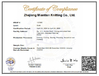Chine Haining Intex Imp. &amp; Exp. Co., Ltd. certifications